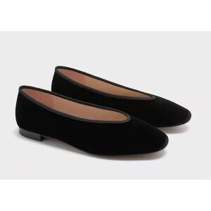 Black Velvet Nina Flats